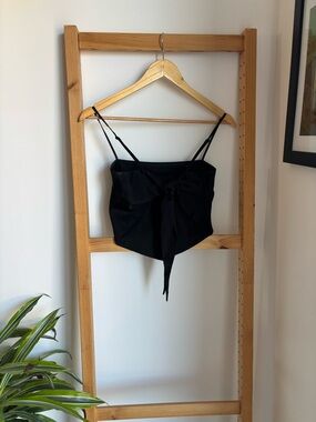 Aritzia Sunday Best Elektra Satin Camisole Tie Back